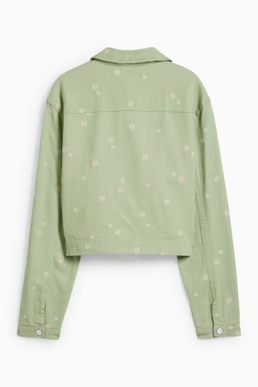 Femmes - CLOCKHOUSE - veste - à fleurs - vert clair