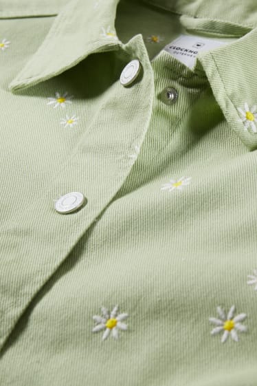 Ragazzi e giovani - CLOCKHOUSE - giacca - a fiori - verde chiaro