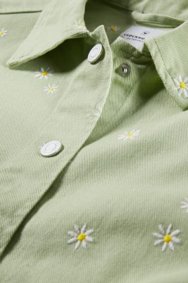 Femmes - CLOCKHOUSE - veste - à fleurs - vert clair