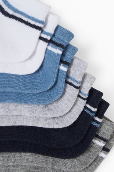 Enfants garçons - Lot de 5 - chaussettes de sport - bleu clair