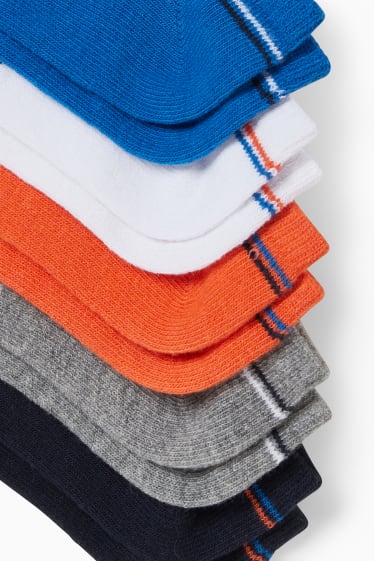 Kinder Buben - Multipack 5er - Sneakersocken - dunkelblau