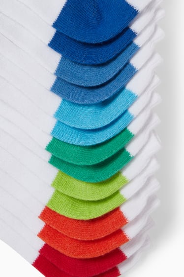 Enfants garçons - Lot de 7 paires - chaussettes de sport - blanc