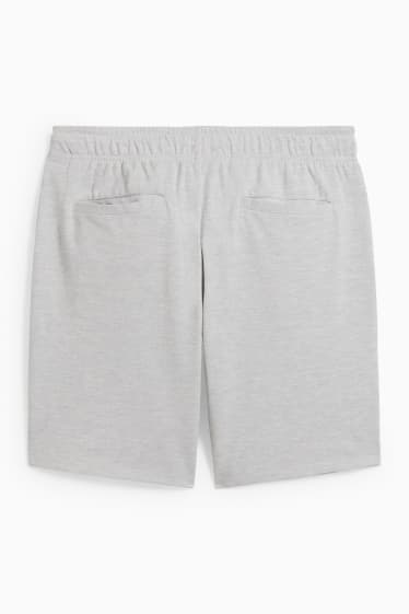 Uomo - Shorts di felpa - Flex - grigio chiaro melange