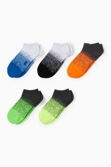Enfants garçons - Lot de 5 - chaussettes de sport - blanc