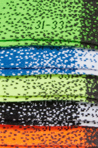 Enfants garçons - Lot de 5 - chaussettes de sport - blanc