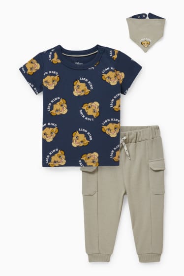 Babys - The Lion King - babyoutfit - 3-delig - donkerblauw