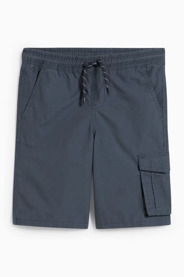 Nen/a - Pantalons curts cargo - blau fosc