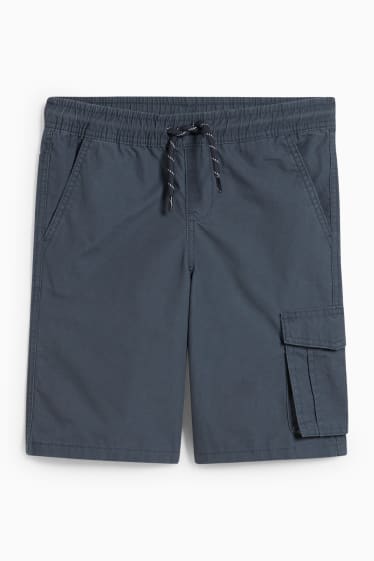 Enfants - Short cargo - bleu foncé