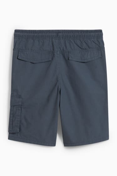 Copii - Băieți - Pantaloni scurți cargo - albastru închis