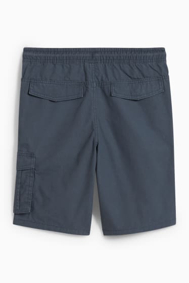 Enfants - Short cargo - bleu foncé