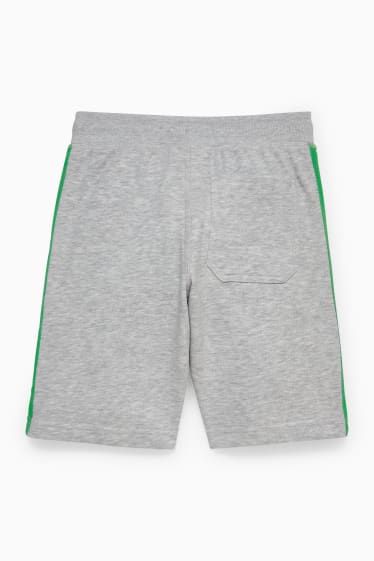 Kinder Jungen - Minecraft - Sweatshorts - hellgrau-melange