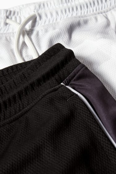 Kinder Jungen - Multipack 2er - Shorts - schwarz