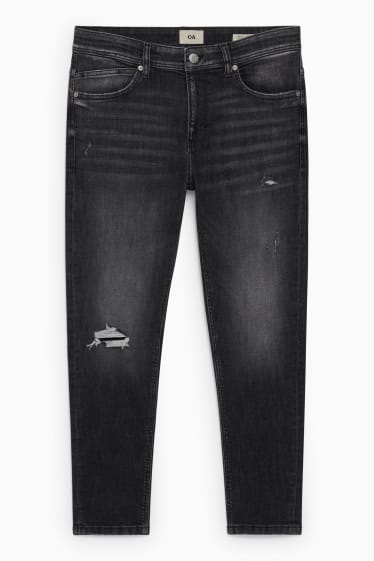 Men - Carrot jeans - LYCRA® - denim-dark gray