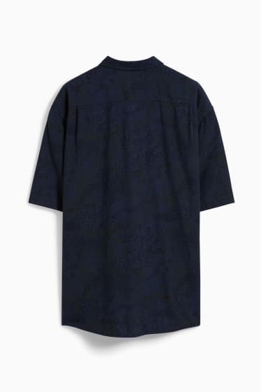 Home - Camisa - regular fit - button-down - blau fosc