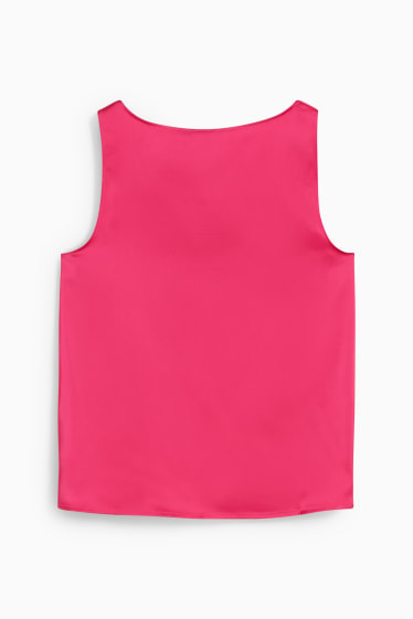 Femmes - Top en satin - rose