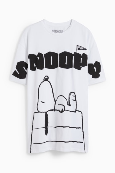 Heren - T-shirt - Snoopy - wit