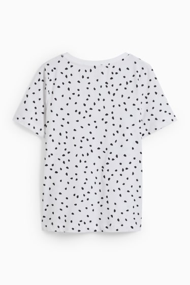 Women - Basic T-shirt - patterned - cremewhite