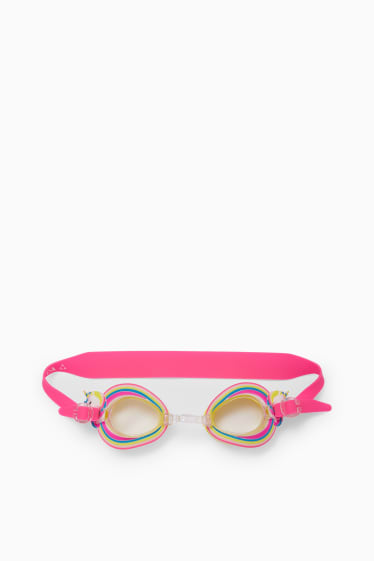 Children Girls - Unicorn - swimming goggles - pink