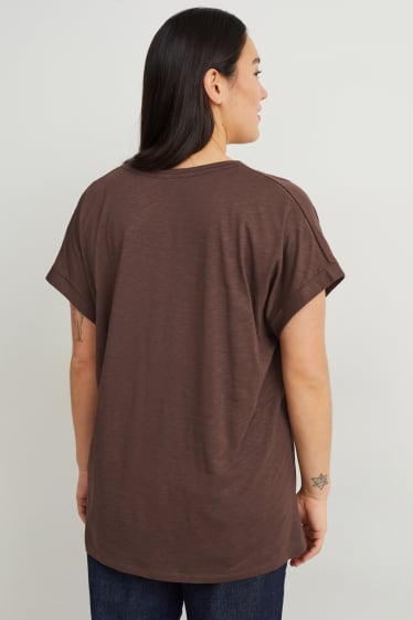 Mujer - Camiseta - marrón oscuro