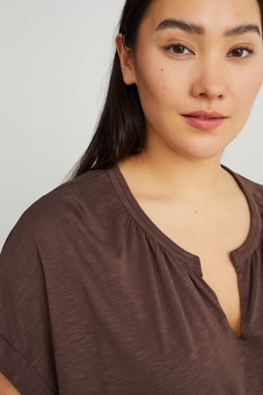 Mujer - Camiseta - marrón oscuro