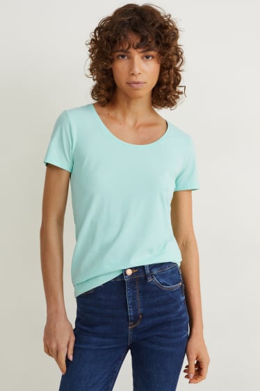 Femmes - T-shirt - vert menthe