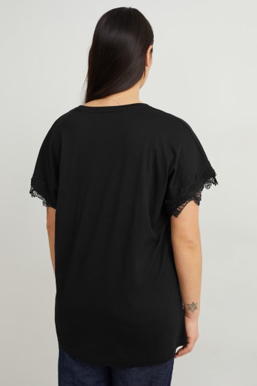 Femmes - T-shirt - noir