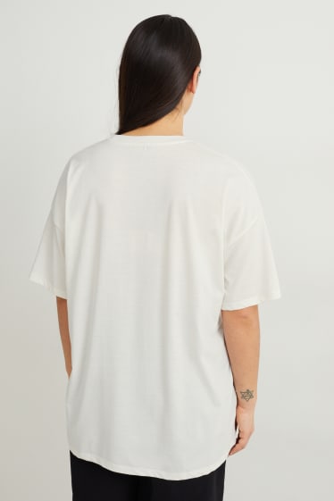 Damen - T-Shirt - cremeweiß