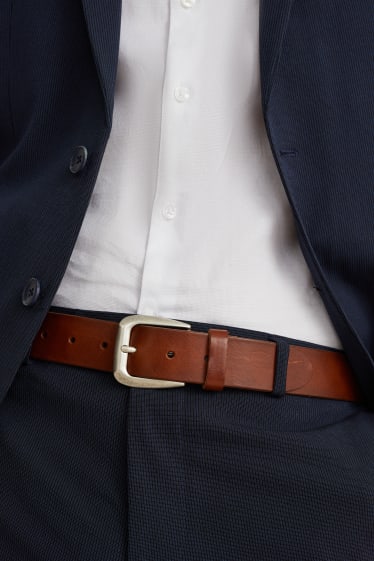 Home - Cinturó de pell - marró