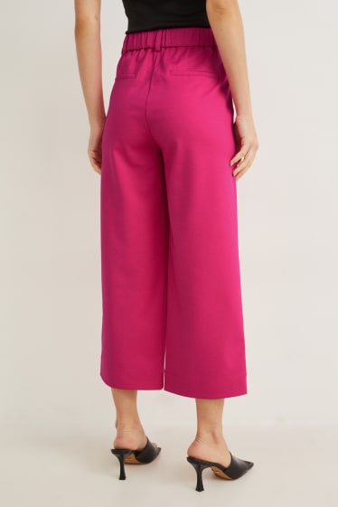 Femmes - Jupe-culotte - high waist - coupe droite - rose