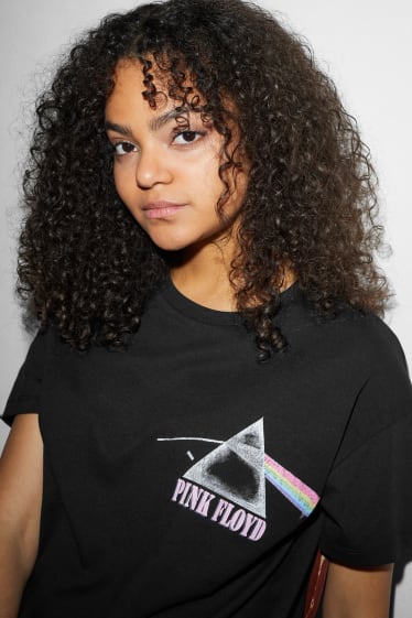 Femei - CLOCKHOUSE - tricou - Pink Floyd - negru
