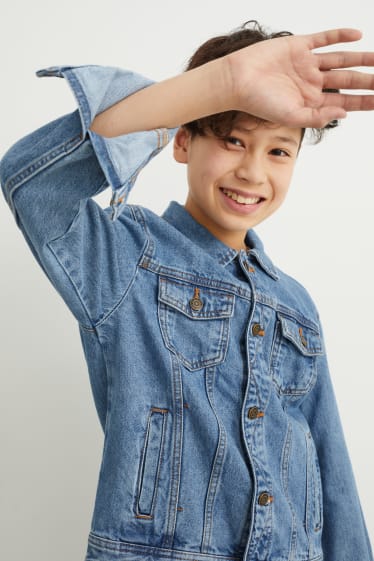 Kinder Buben - Jeansjacke - helljeansblau