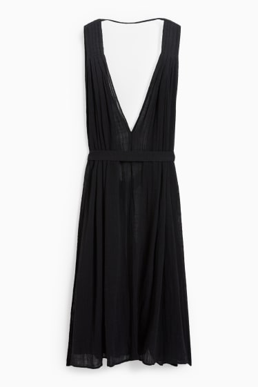 Damen - Strandkleid  - schwarz