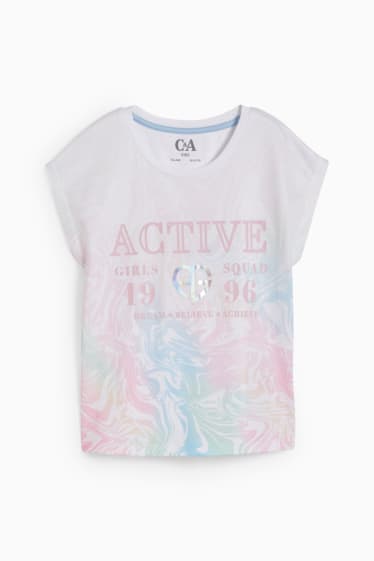 Children - Short sleeve T-shirt - patterned - white