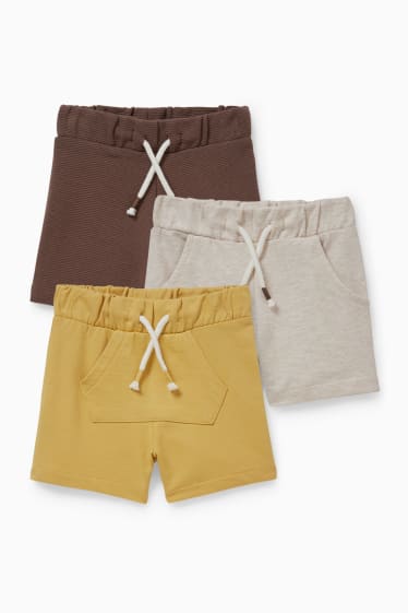 Bébés - Lot de 3 - shorts pour bébé - jaune