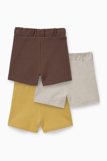 Neonati - Confezione da 3 - shorts neonati - giallo