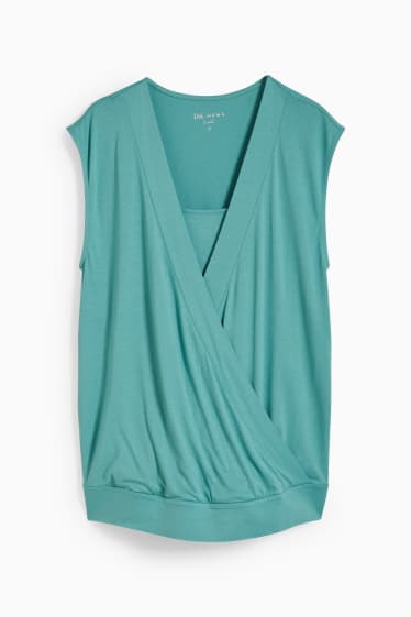 Donna - Top per allattamento - verde