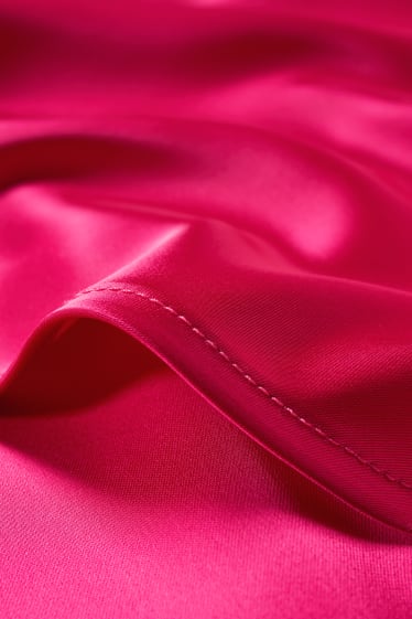 Kobiety - Satynowa spódnica - różowy