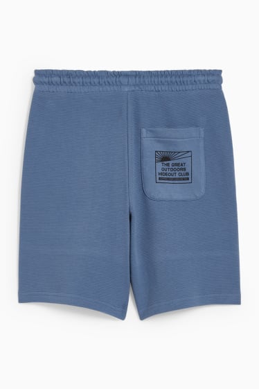 Nen/a - Pantalons curts de xandall - blau