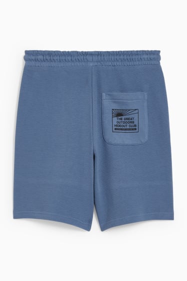 Kinder Jungen - Sweatshorts - blau