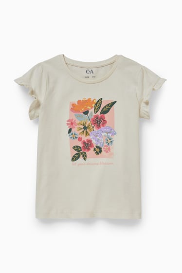 Bambine - T-shirt - bianco crema