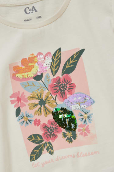 Bambine - T-shirt - bianco crema