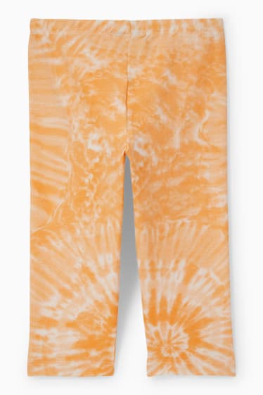 Enfants filles - Leggings - à motif - blanc / orange