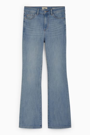 Femei - Bootcut jeans - talie înaltă - denim-albastru deschis