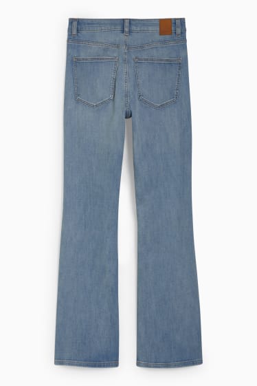 Damen - Bootcut Jeans - High Waist - helljeansblau