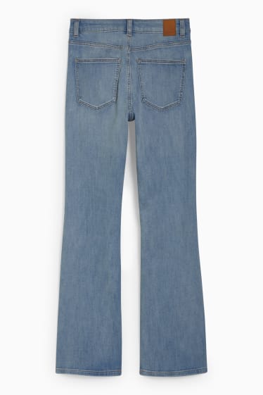 Dona - Bootcut jeans - high waist - texà blau clar