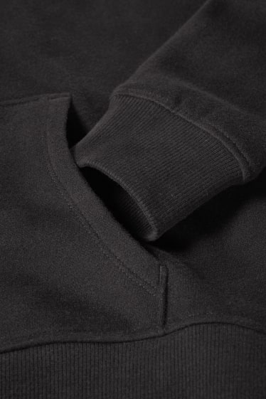 Children - Zip-through sweatshirt with hood - black
