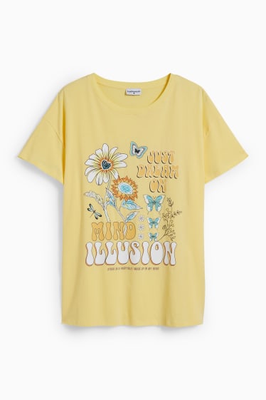 Adolescenți și tineri - CLOCKHOUSE - tricou - galben