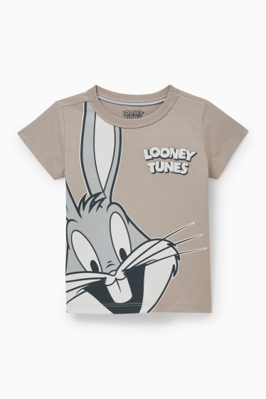 Bebeluși - Looney Tunes - tricou cu mânecă scurtă bebeluși - gri