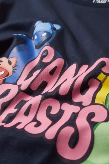 Kinder - Gang Beasts - Kurzarmshirt - dunkelblau