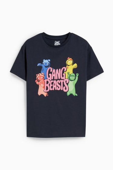 Nen - Gang Beasts - samarreta de màniga curta - blau fosc